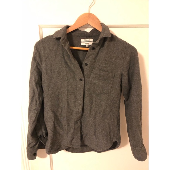 Flannel shrunken ex-boyfriend shirt - Picture 3 of 4